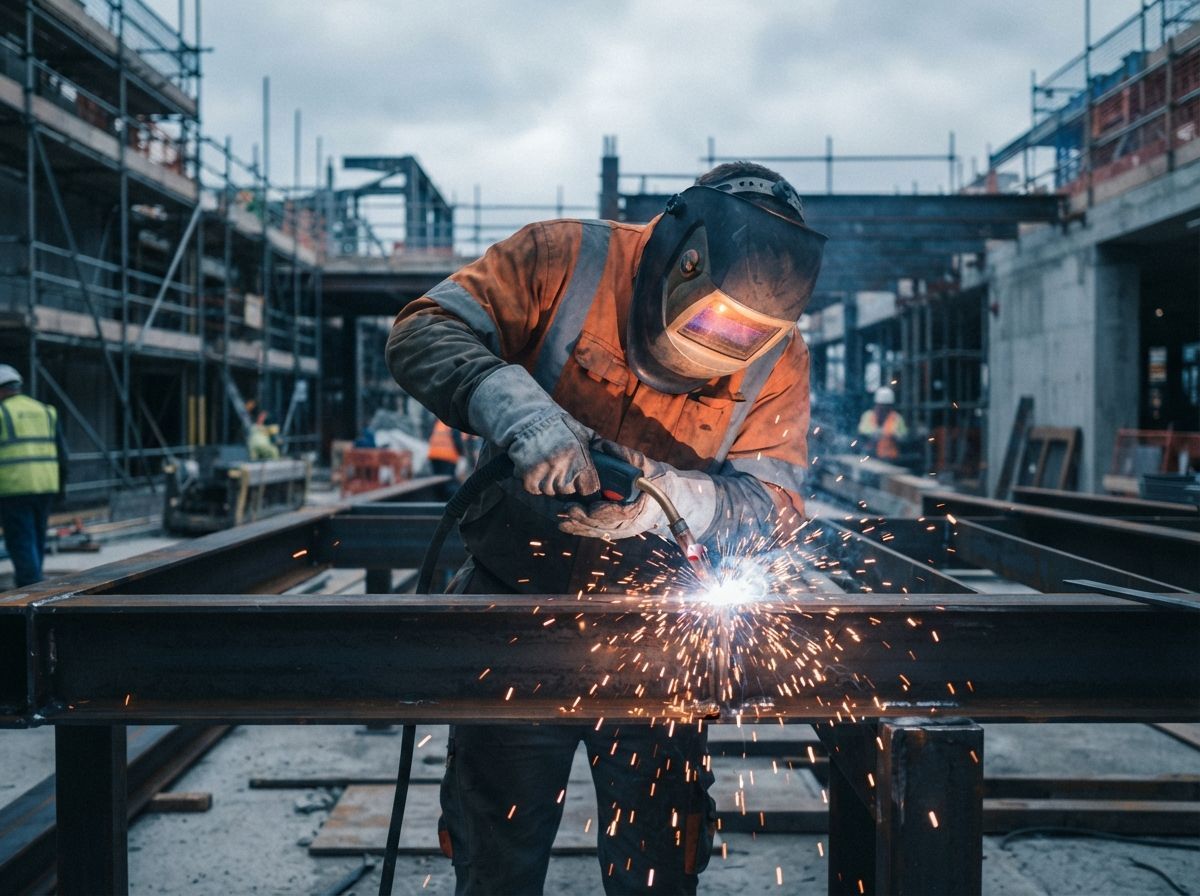 Welder at work