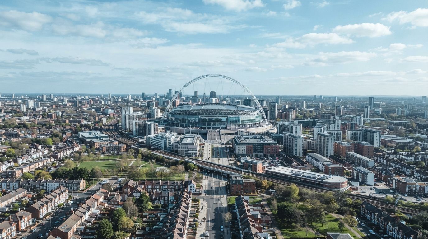 Outer London skyline