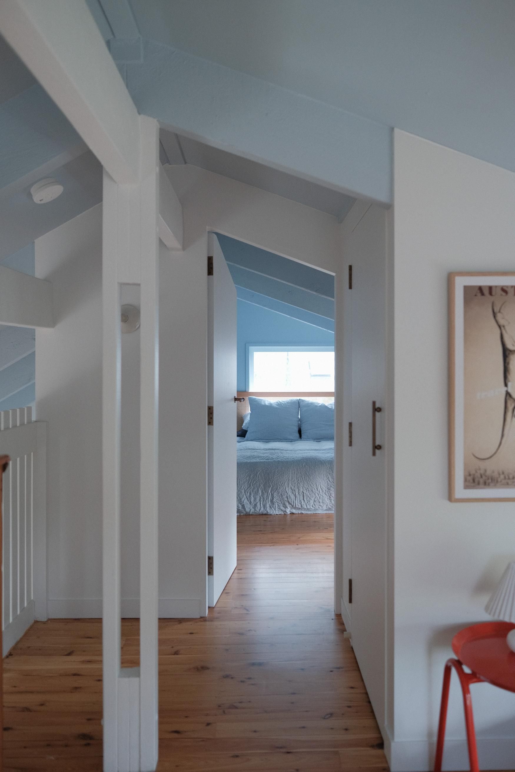 Hallway With White Walls, Wooden Floor — Envisage Construction and Design in Meadowbank, NSW