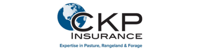 Logo for CKP Insurance. Features a globe, letters CKP, 
