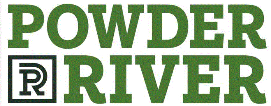 Logo for Powder River with a stylized