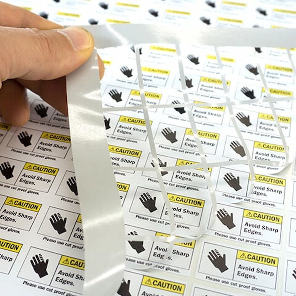 A Person is Holding a Sheet of Stickers That Say — Bluey's Signs in Ciccone, NT A Person is Holding a Sheet of Stickers That Say — Bluey's Signs in Ciccone, NT