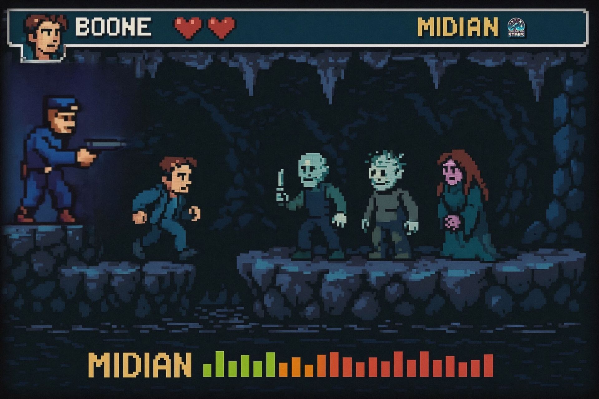 Searching For Stars 8bit Retro Art - Cinematic Embers - Eyesore: Echoes from Midian
Choke: Eyesore
Film: Nightbreed