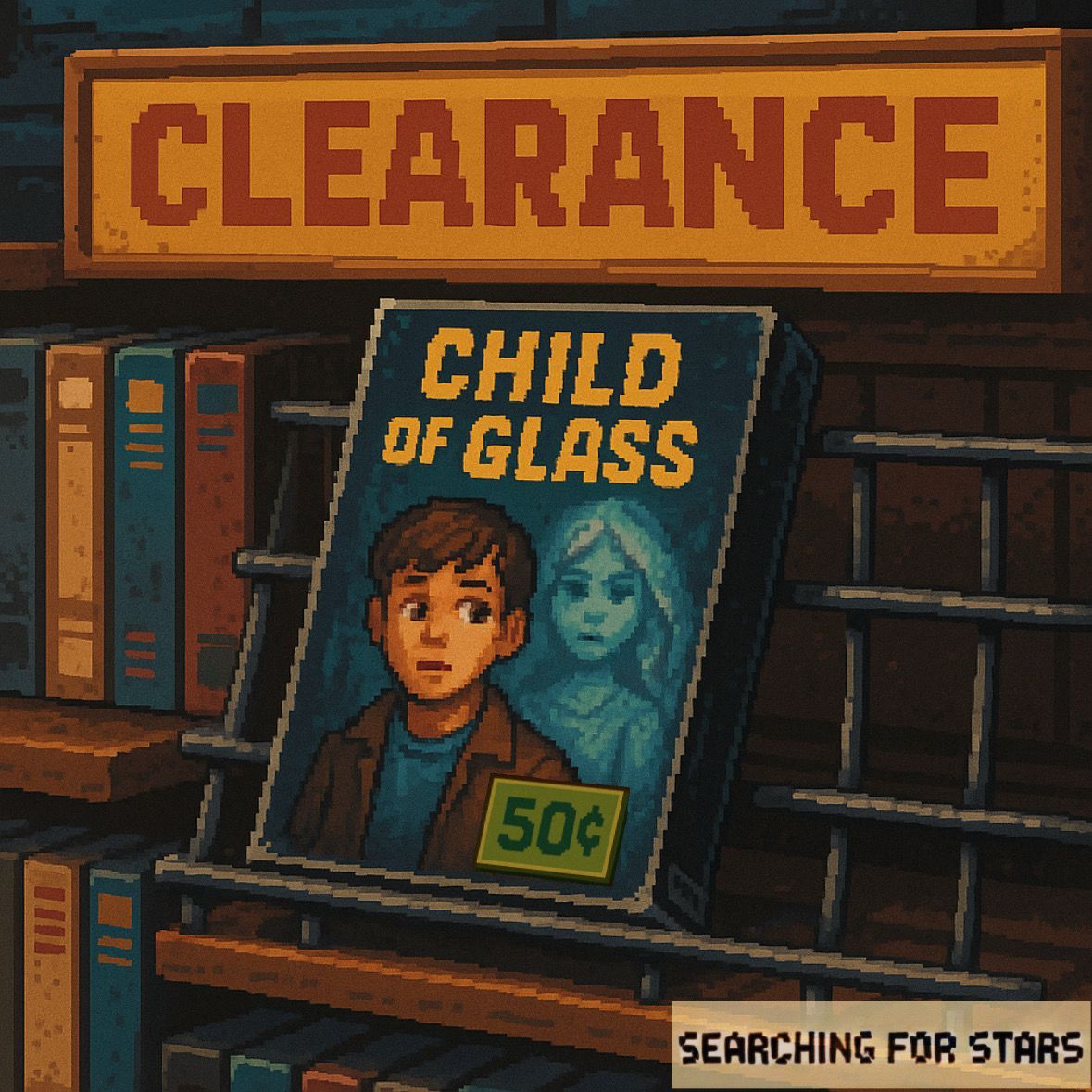 Pixel Art image of a discounted VHS copy of