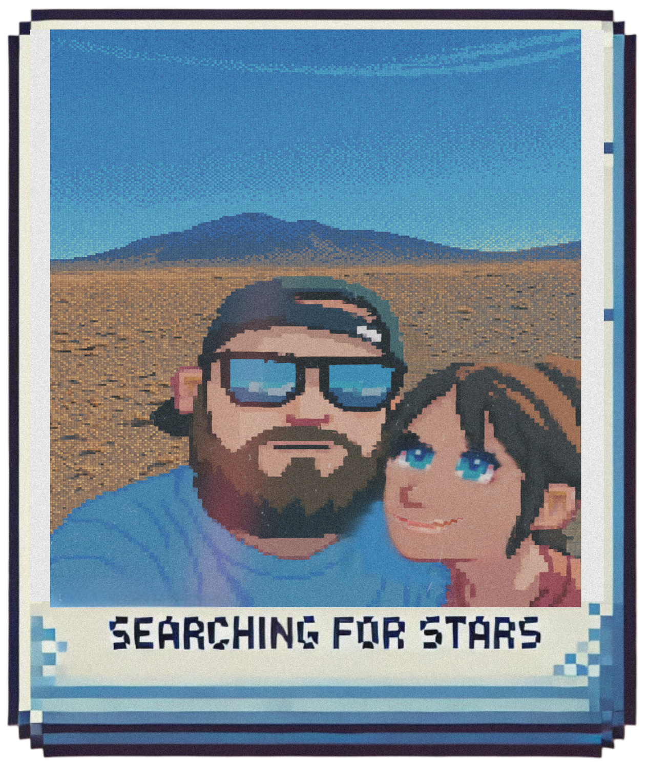Retro 32-bit pixel art of a wooden wall in Lincoln, New Mexico featuring signs for “The Last Escape of Billy the Kid” and a historic marker, representing Wild West history, myth, and memory within the Searching for Stars multimedia memoir experience by Lauren Nixon-Matney, told through a musical echolalia perspective.