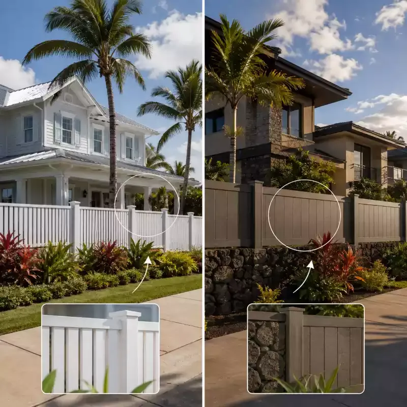 Hawaii fence styles complement island home architecture