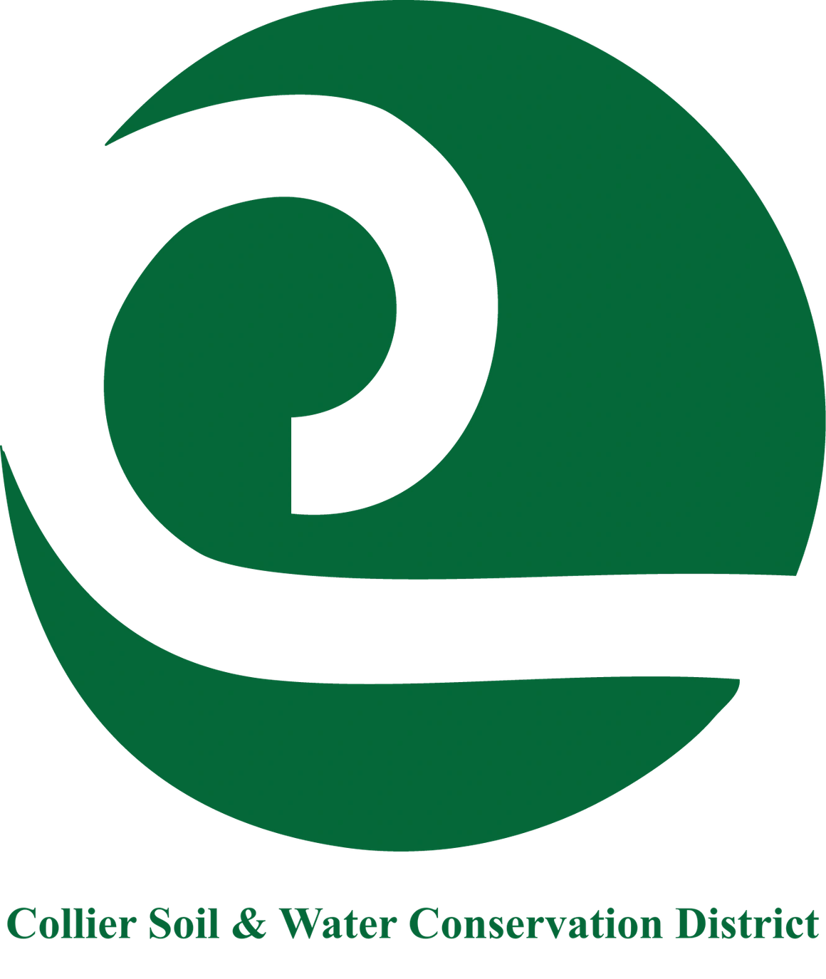 Collier Soil & Water Conservation District logo in green and white