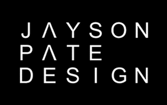 White “JAYSON PATE DESIGN” text on a black background.
