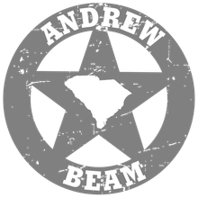 A logo for andrew beam with a star in the middle