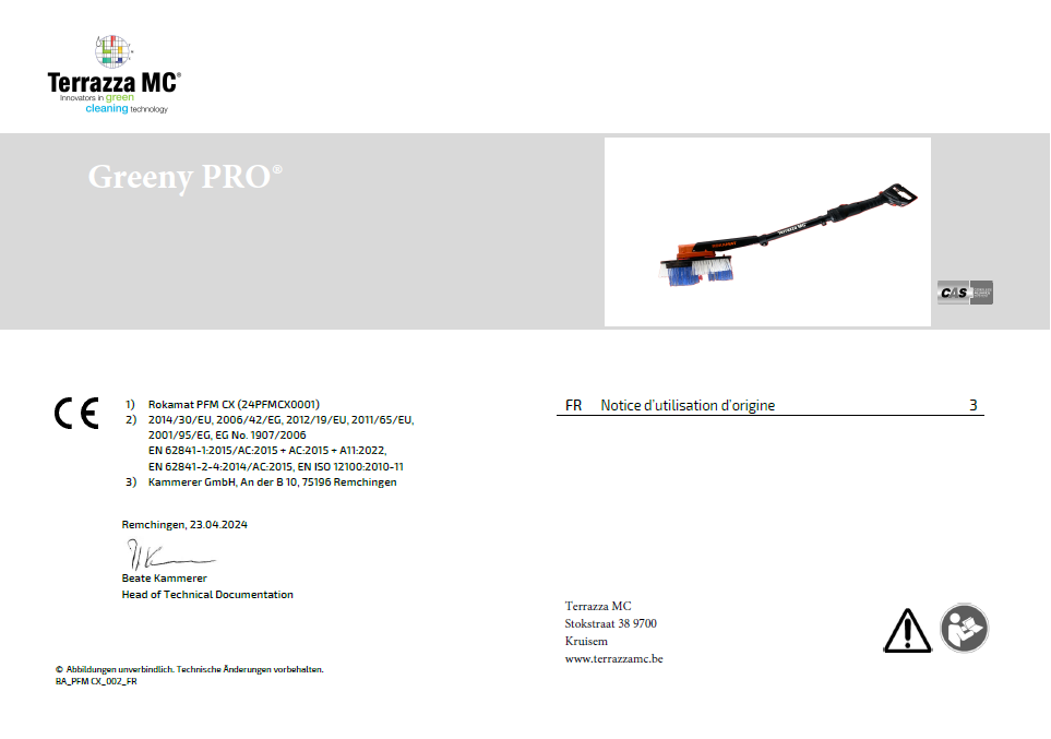 Afbeelding van de handleiding van de TMC® Kit
