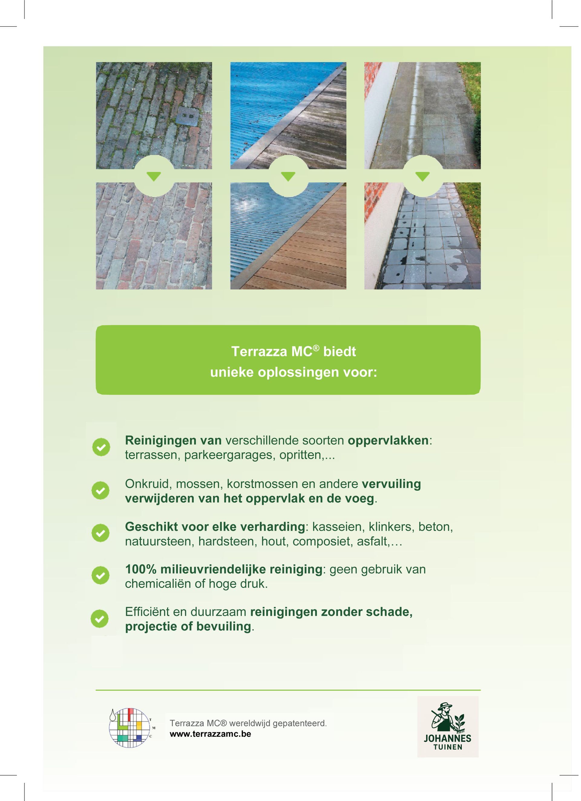 Achterzijde van de voorbeeld gepersonaliseerde brochure.