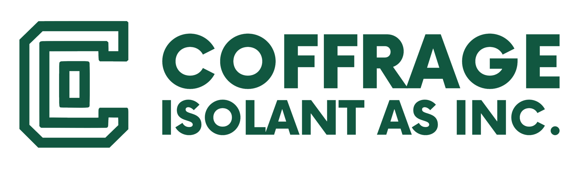Logo vert de Coffrage Isolant AS Inc. 