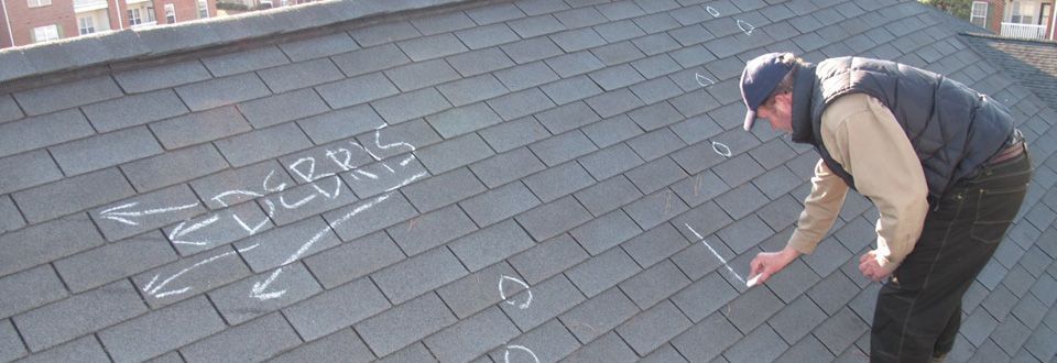 signs of wind damage on a roof
