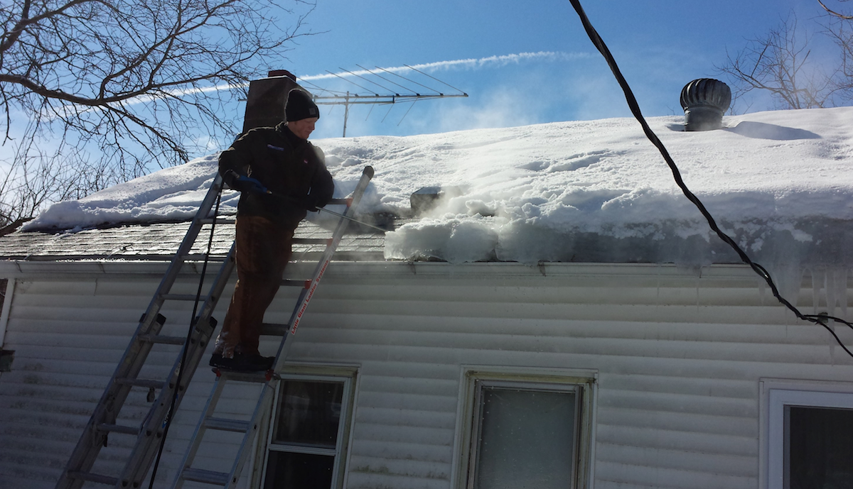 removing ice dams