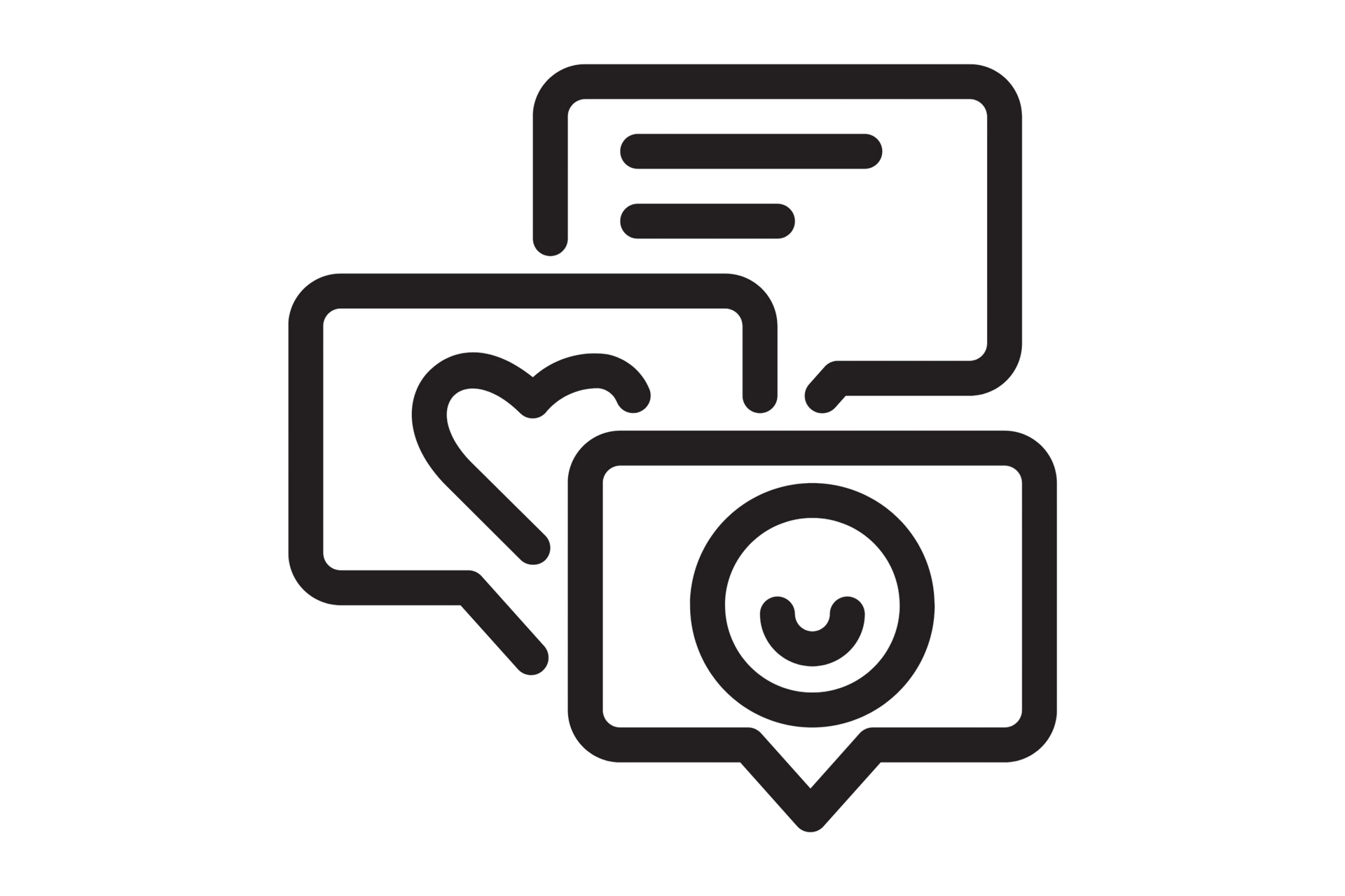 Person using smartphone and laptop with social media icons overlay