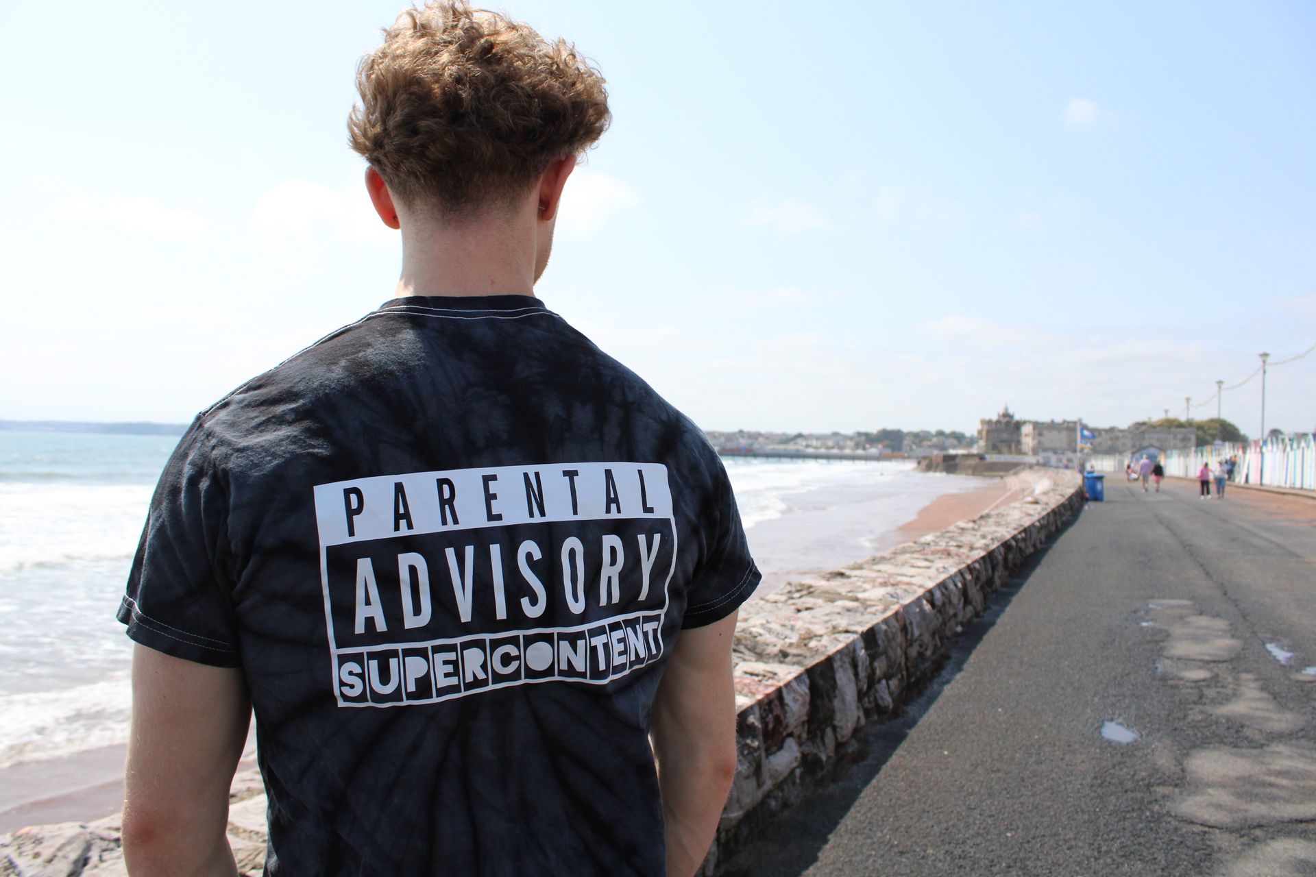 Superhub Merch black tie dye shirt