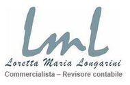 Logo per Loretta Maria Longarini: lettere "Lml" stilizzate in grigio sopra il suo nome e i suoi titoli professionali.
