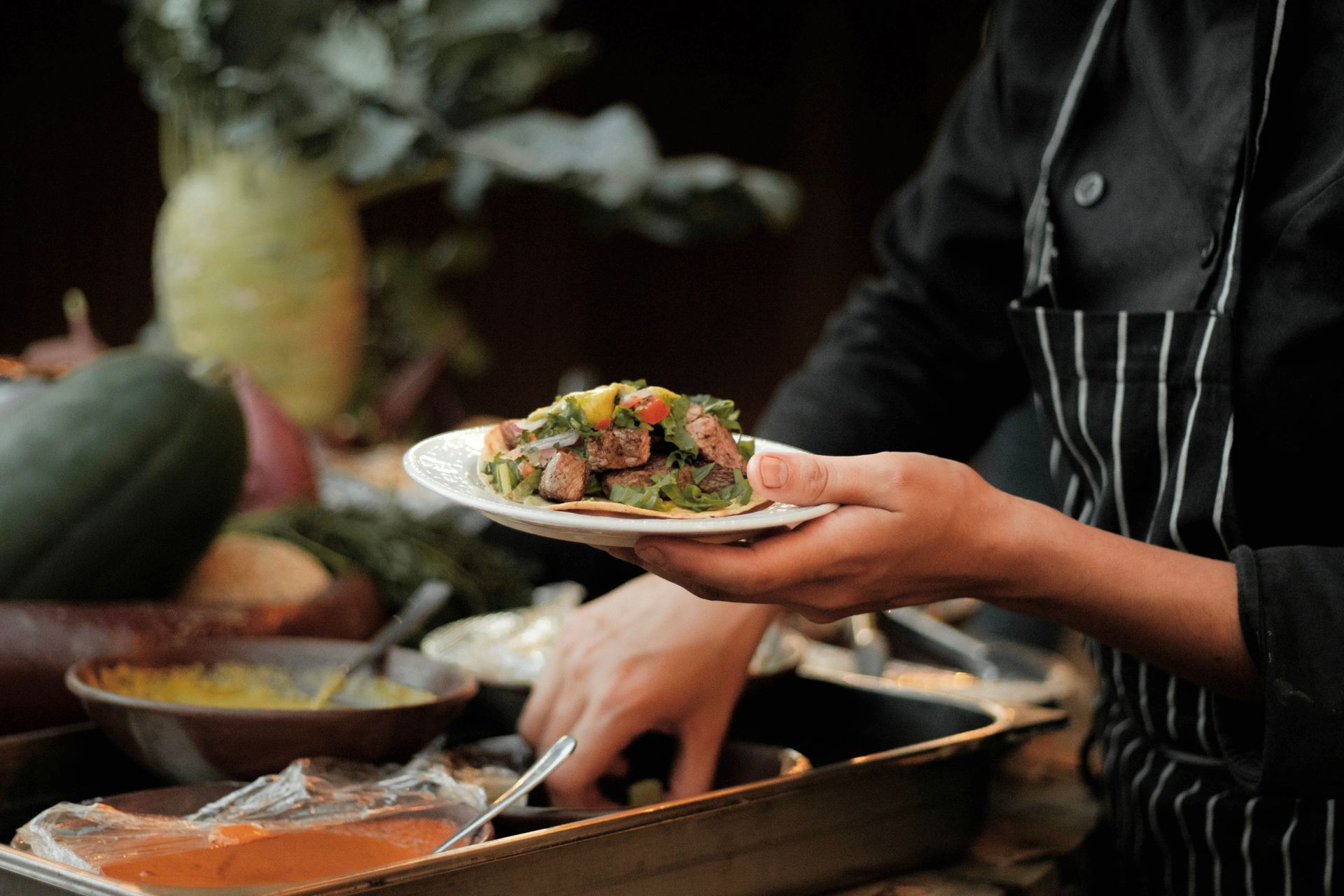 Private chef stock photo