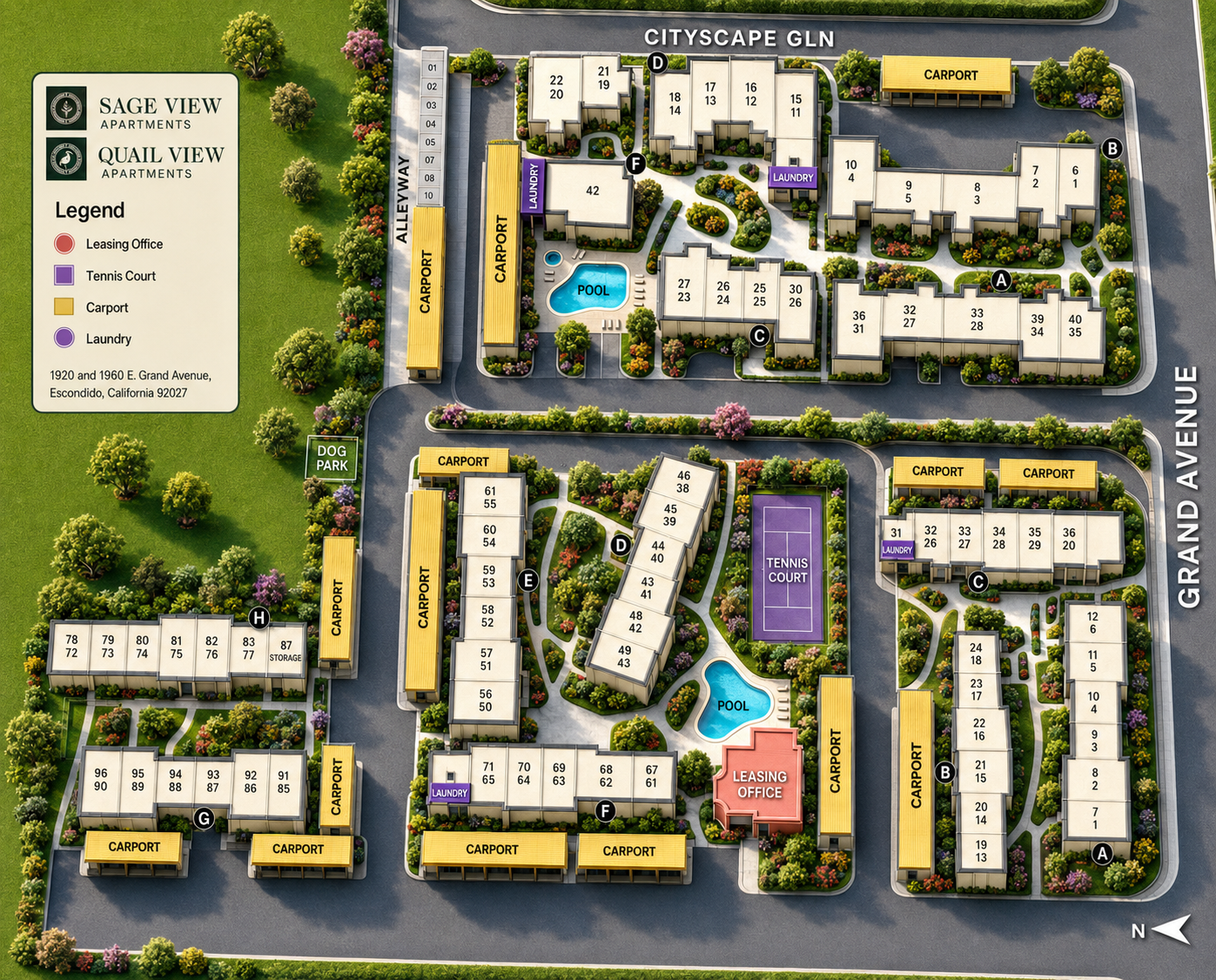 Sage View Site Map