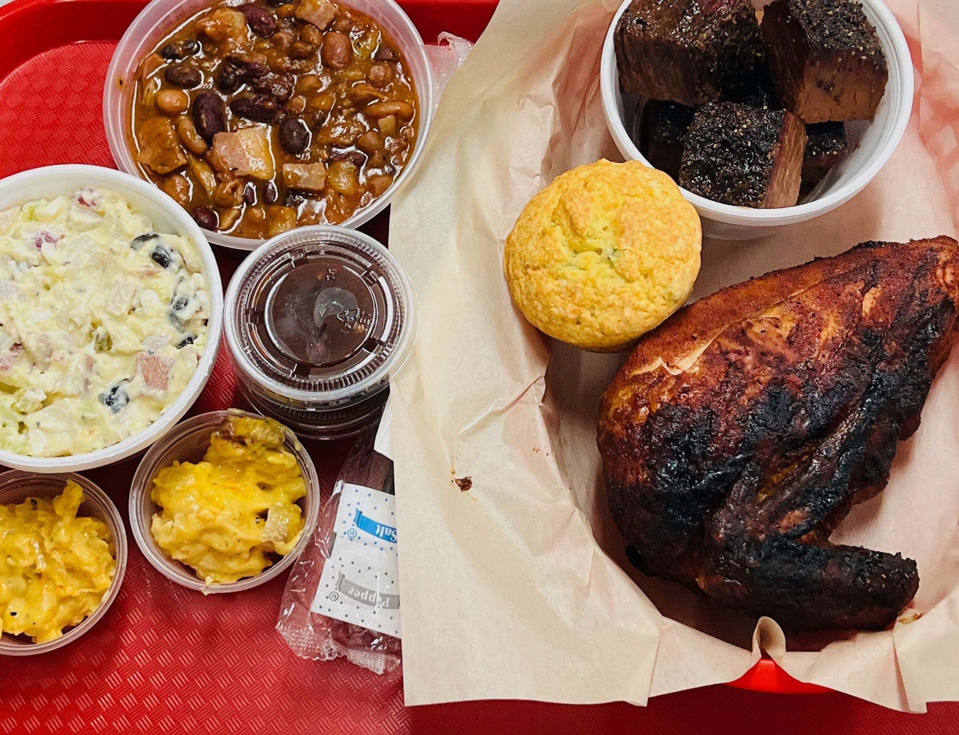 Chicken and burnt ends
