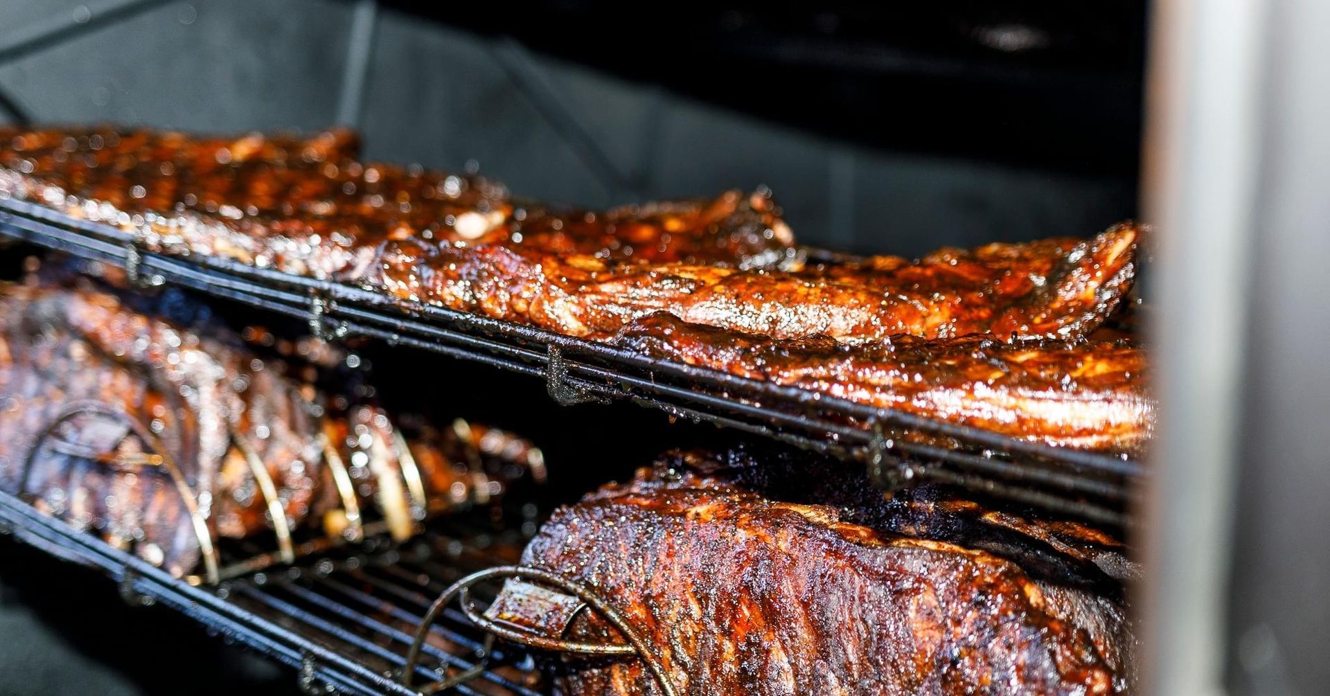 Meat in the Smoker