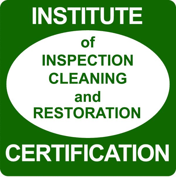 The logo for the institute of inspection cleaning and restoration.
