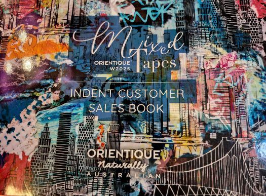 Sales book cover for Orientique, 
