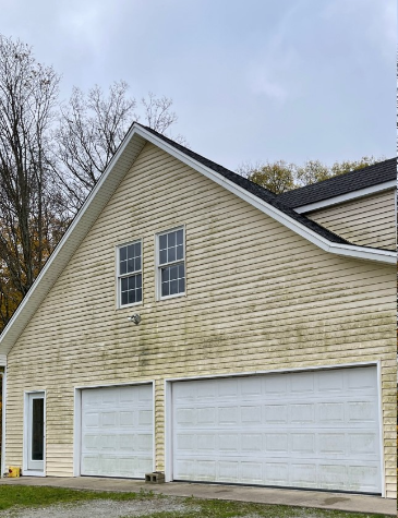 Before House Exterior Cleaning — Cincinnati, OH — Cruz Pressure Washing