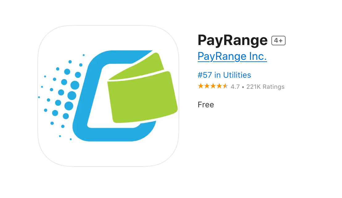 PayRange app for mobile payment on laundry machines