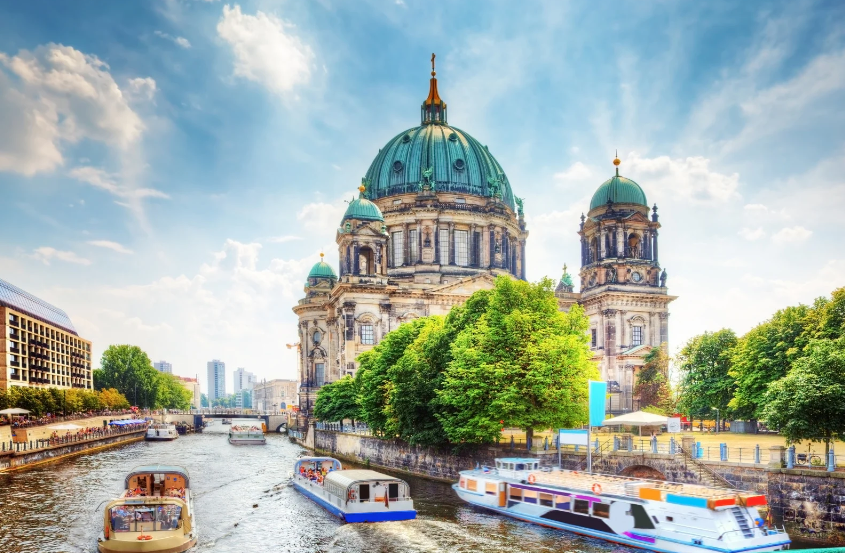 Berlin Cathedral by the River Spree in Berlin, Germany