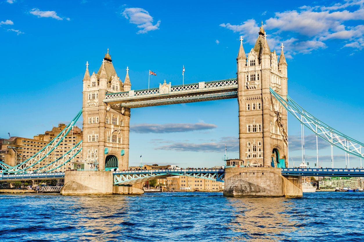 Tower Bridge over the River Thames in London, United Kingdom
