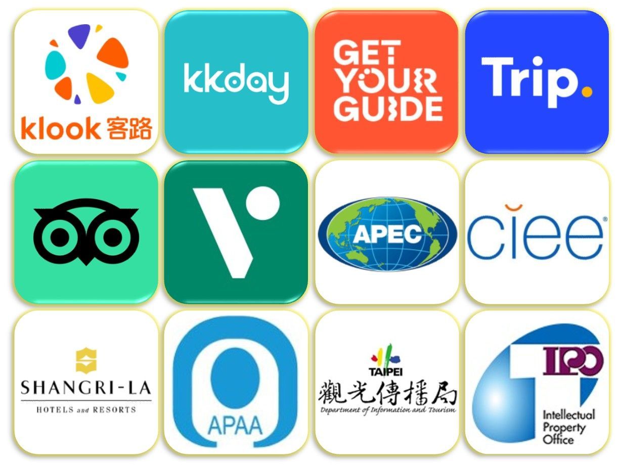 MyProGuide travel platform partners including Klook, KKday, GetYourGuide, Trip.com, and Tripadvisor