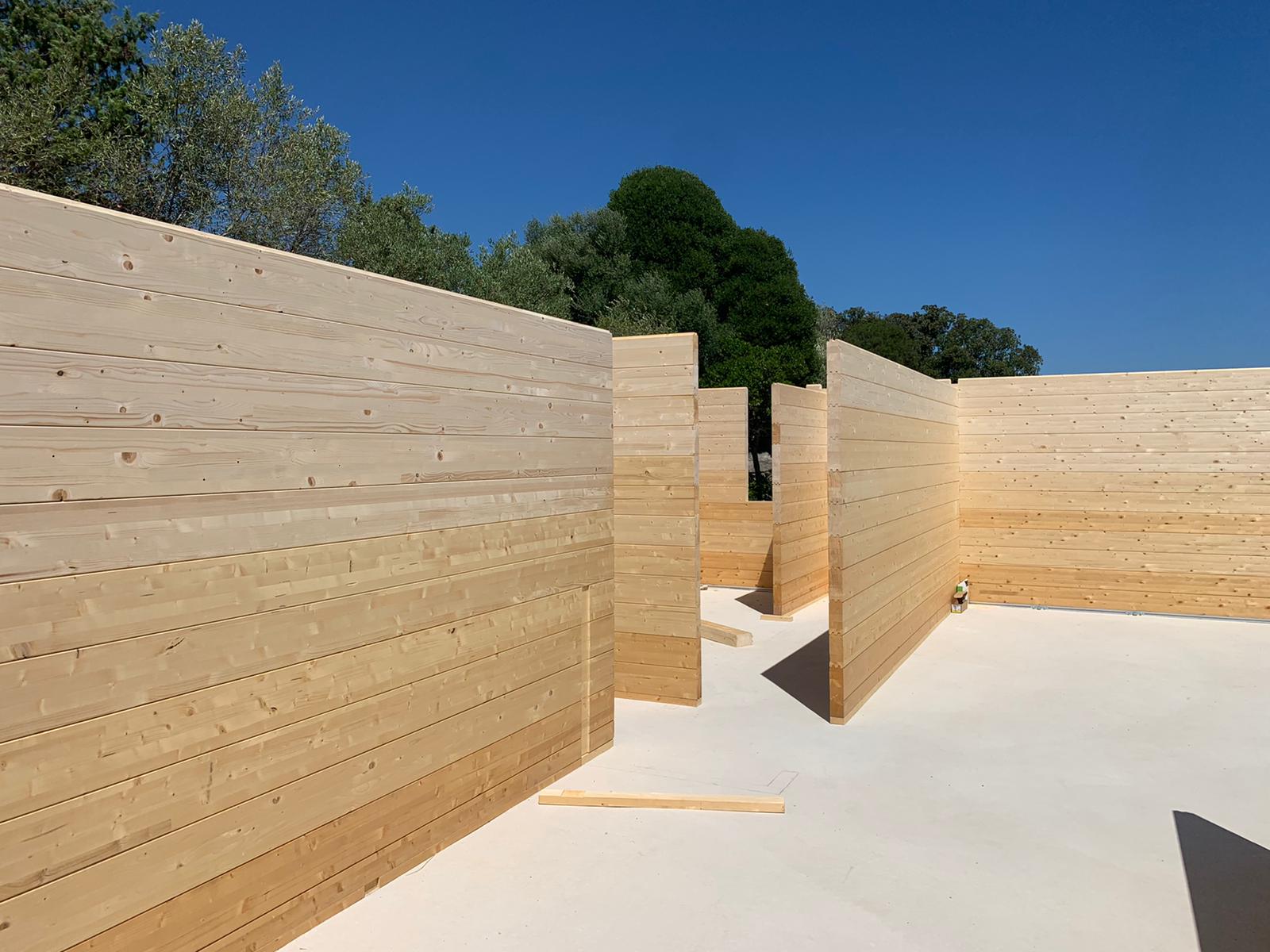 costruzione casa di legno lamellare