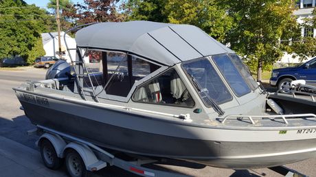 custom upholstery for a boat in Kalispell, MT