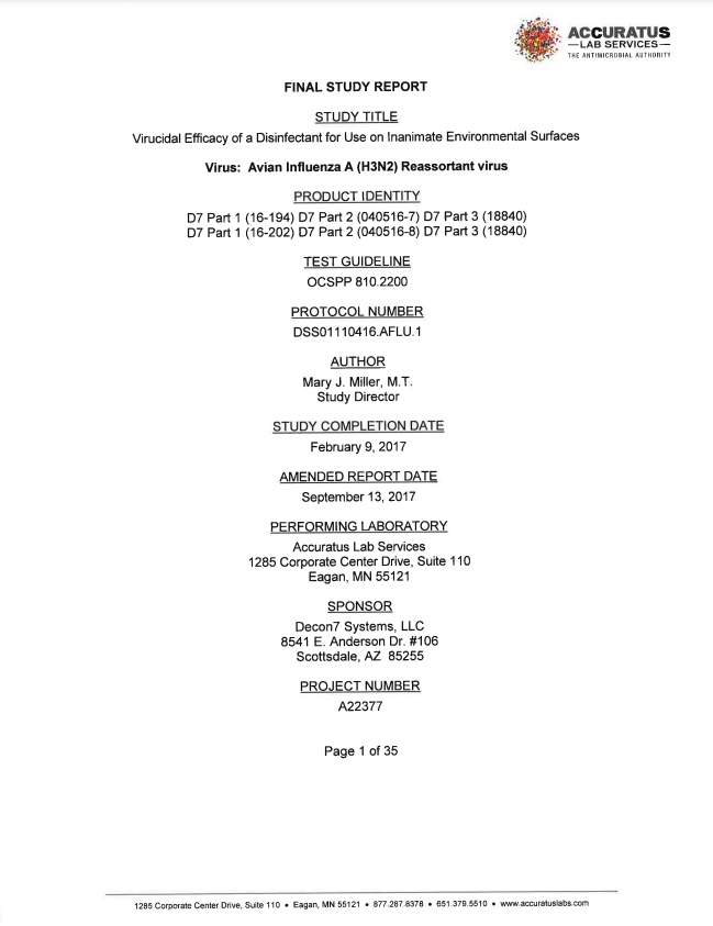 Avian Influenza A (H3N2) virus Avian Influenza A (H3N2) virus