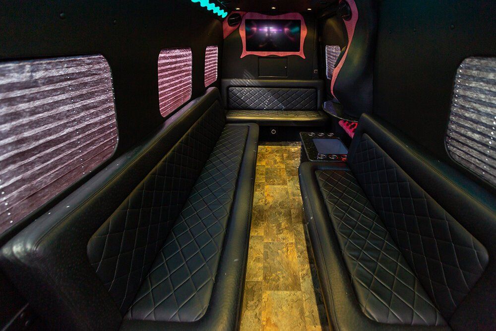 Pink Mercedes Limo Sprinter