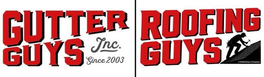 Gutter Guys Inc. logo in red and black with “Since 2003” script text