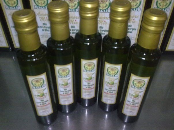bottiglie di olio