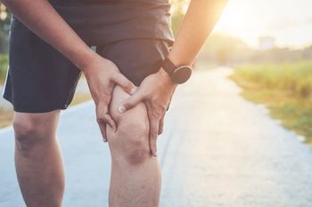 Holding on Injured Knee