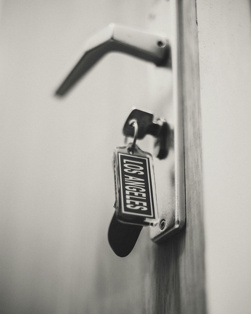 Key in door,