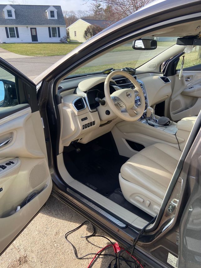 Professional interior detailing of a vehicle