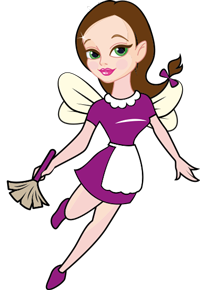glittermaids cleaning logo icon