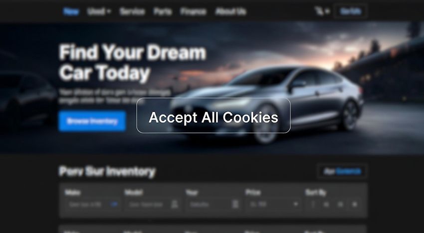 Accept All Cookies button on a website.