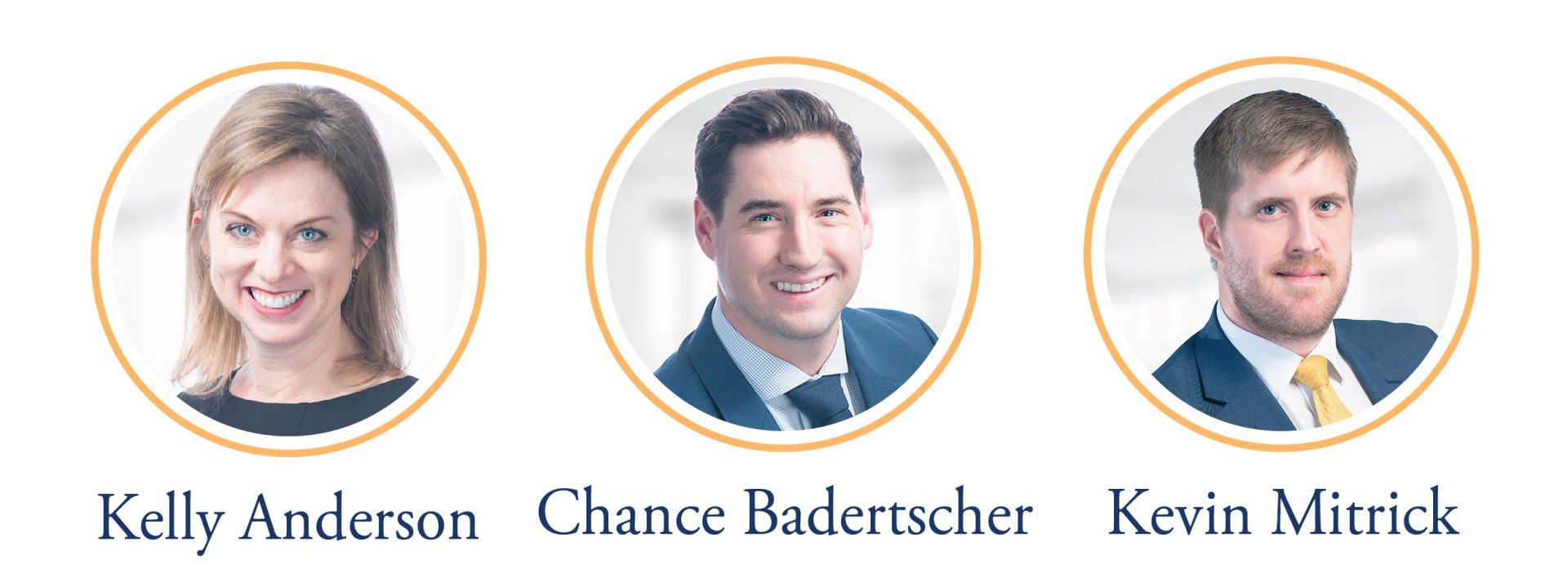 Kelly anderson chance badertscher and kevin mirrick are three people