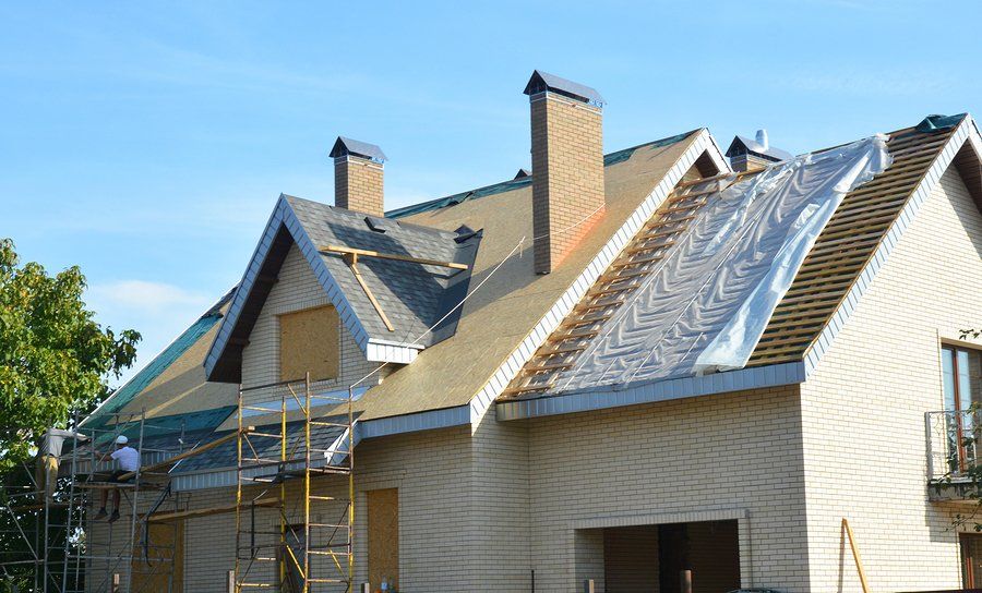 big house with chimney