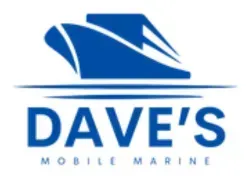 Blue Dave’s Mobile Marine logo with a stylized boat above the company name