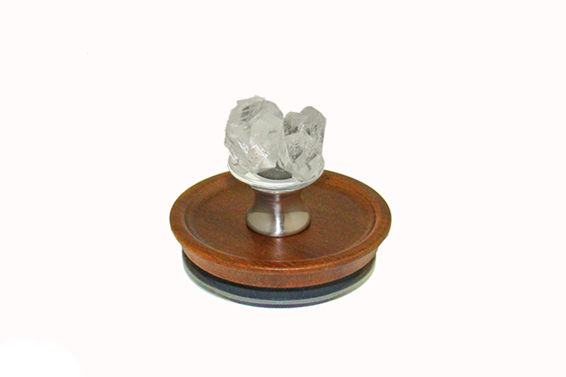 Crystal Quartz Double Points Jar Topper