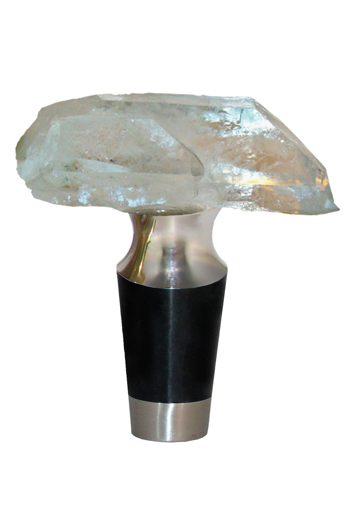 Photo of Gemstone Hardware Wine Stopper with Crystal Quartz Points