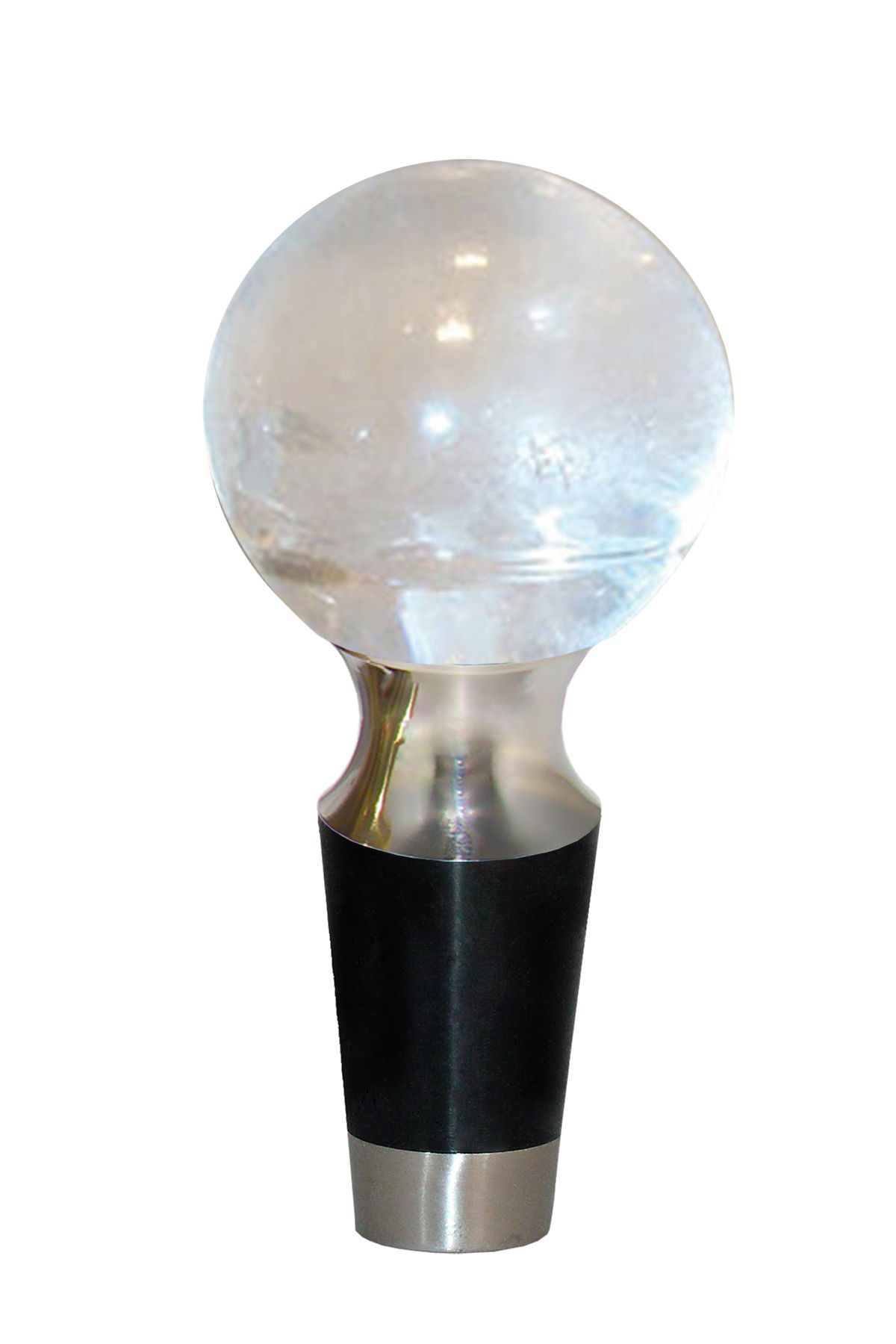 Photo of Gemstone Hardware Wine Stopper with Crystal Quartz Stone