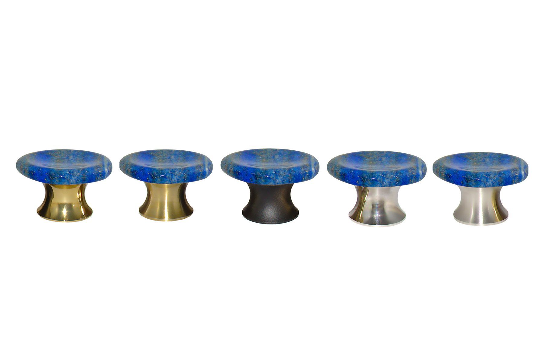 Lapis Worry Stone Cabinet Knob by Myterra